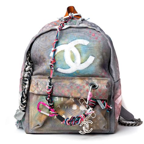 chanel graffiti backpack replica price|chanel backpack graffiti price.